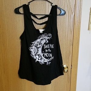 Take me to the moon tank top